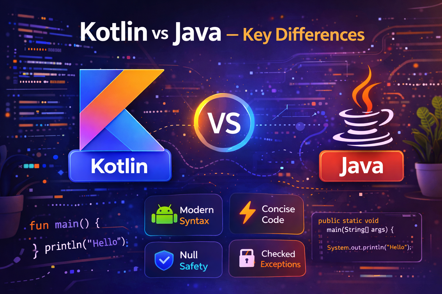 Kotlin vs Java — Key Differences