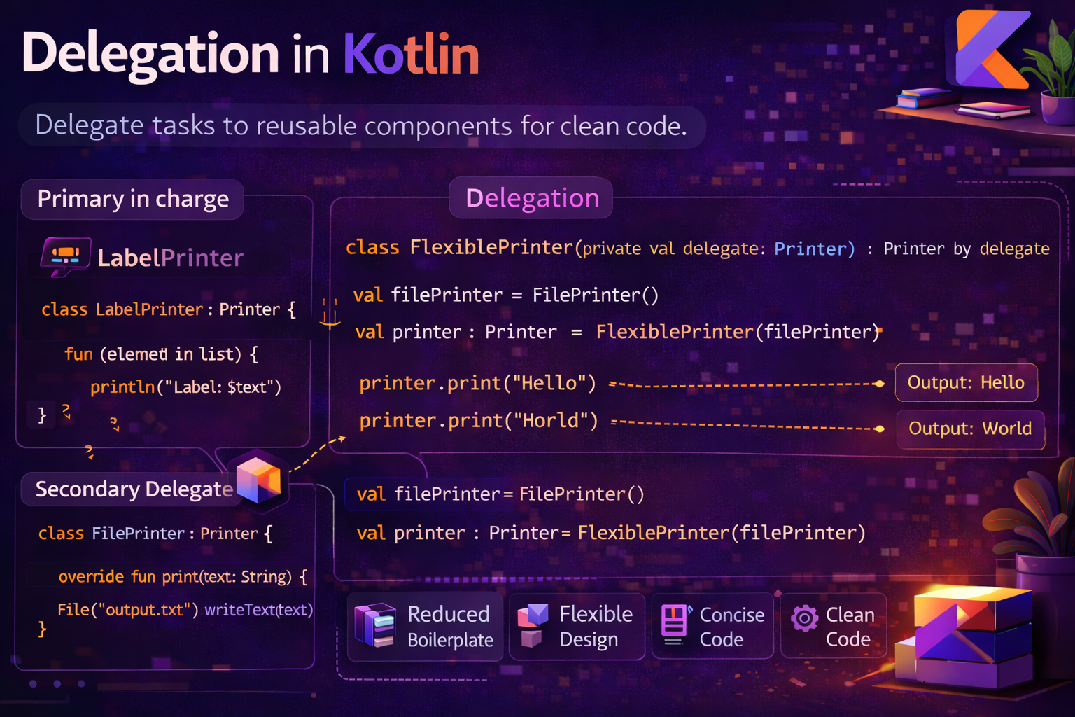 Delegation in Kotlin