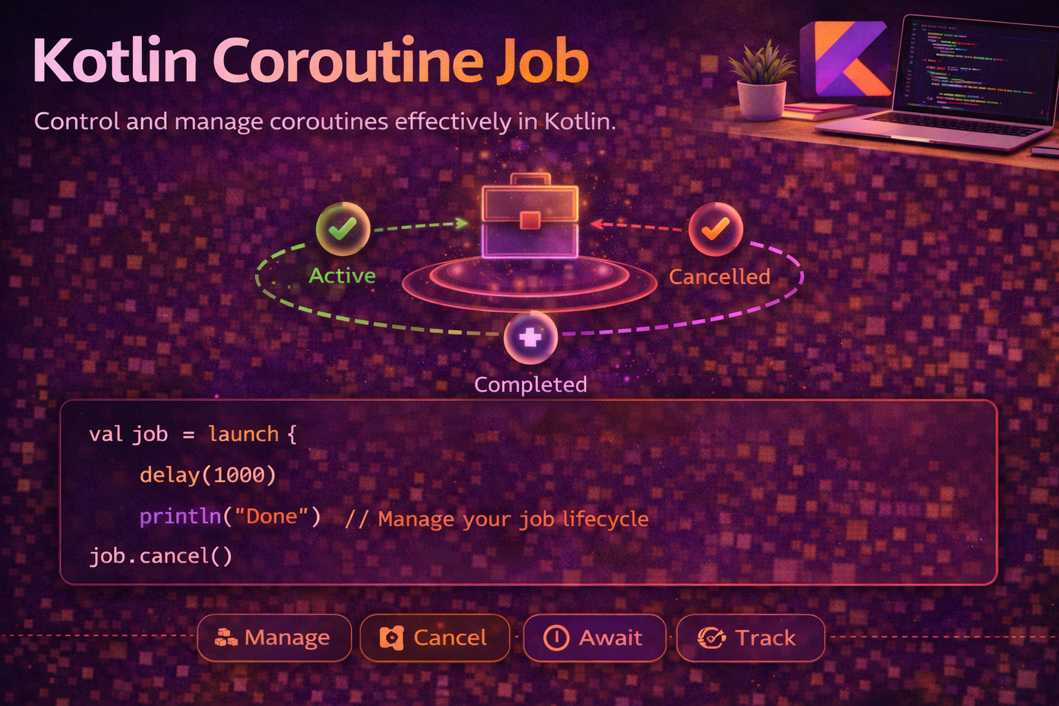 Kotlin Coroutine Job — Parent-Child Hierarchy, SupervisorJob, and Structured Concurrency Edge Cases