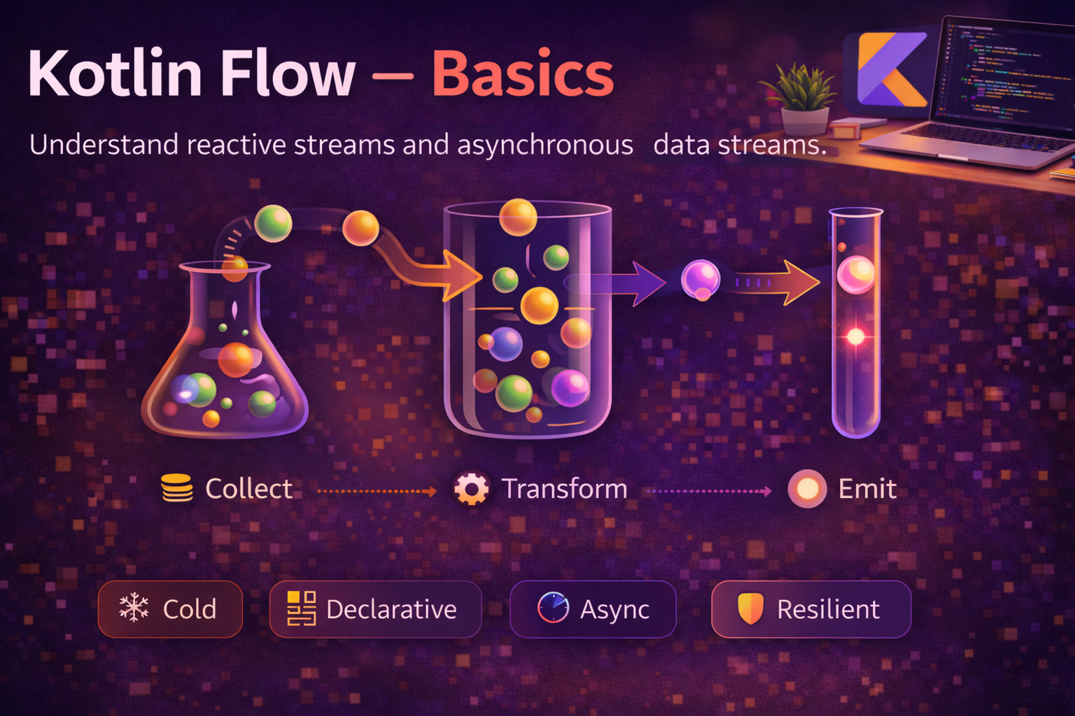 Kotlin Flow Basics — A Complete Guide to Streams in Coroutines