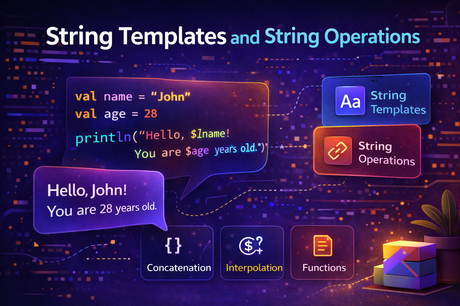 String Templates and String Operations in Kotlin